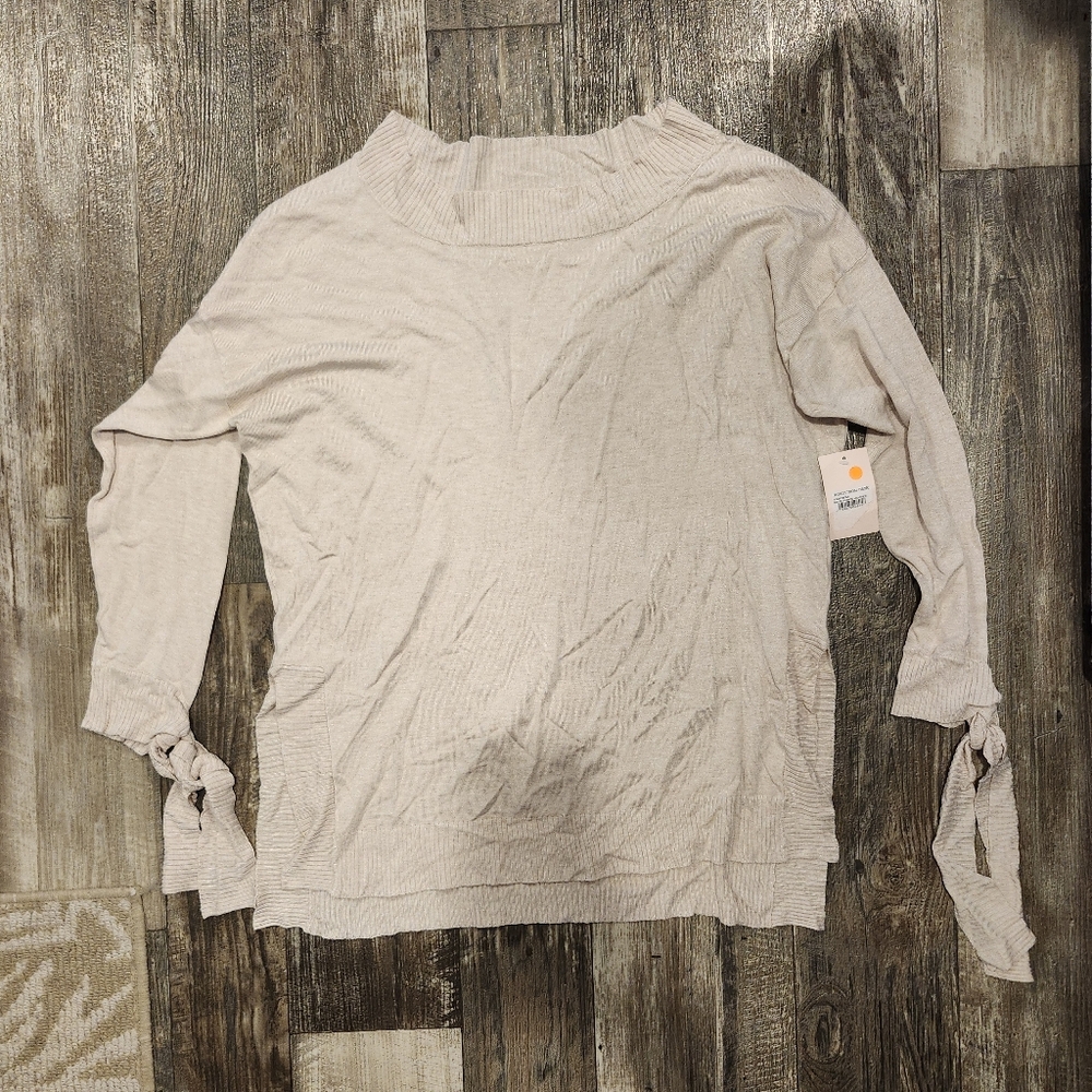 Shimera Beige Pumice Heather Sweater – Size Large NEW - Picture 2 of 4